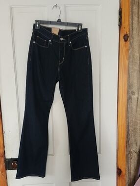Women’s Dark Indigo Wide-Leg Jeans - Flare Fit